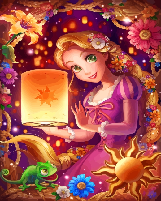 Disney Rapunzel - Paint By Number - Painting By Numbers