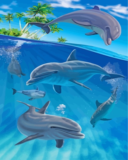 dolphin-paint-by-numbers