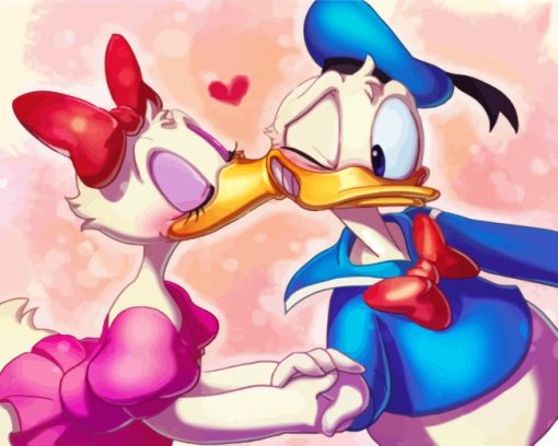 donald-and-daisy-duck-paint-by-numbers