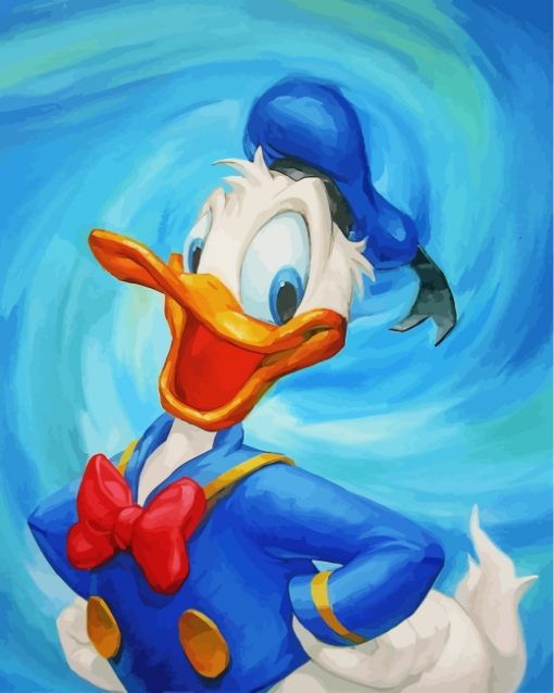 donald-duck-paint-by-numbers