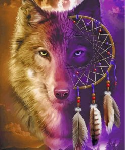 dreamcatcher-wolf-paint-by-numbers