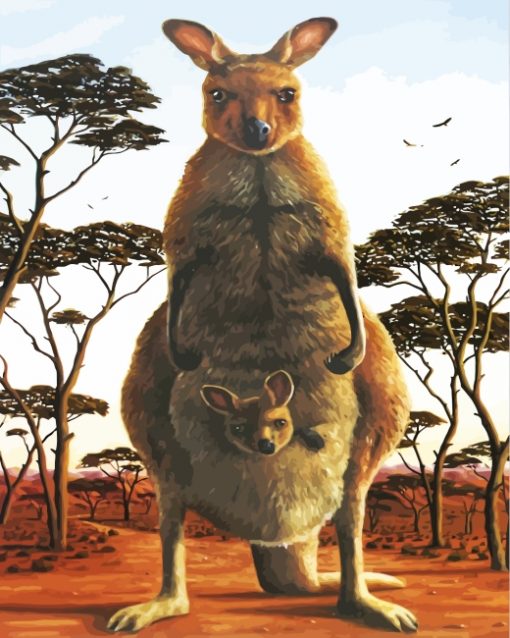 eastern-kangaroo-paint-by-numbers