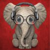 elephant-wearing-headphones-paint-by-numbers