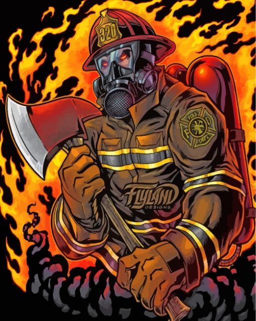 firefighter-paint-by-numbers