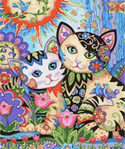 floral-cats-paint-by-numbers