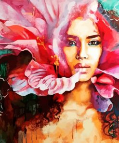 flower-woman-paint-by-numbers