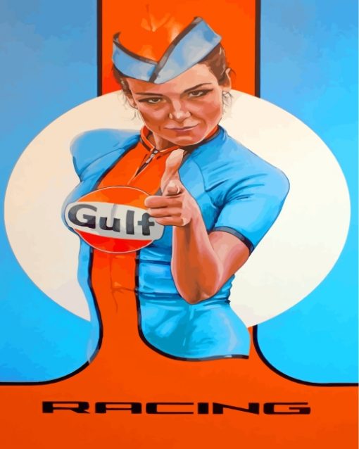 Gulf Lady - Paint By Number - Num Paint Kit