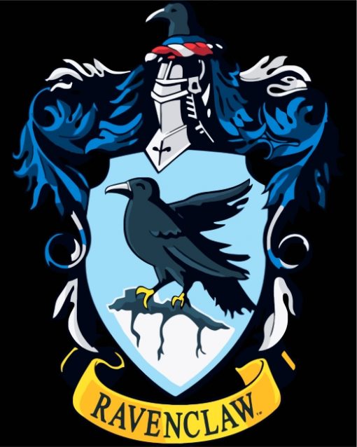 harry potter house crest ravenclaw-paint-by-numbers