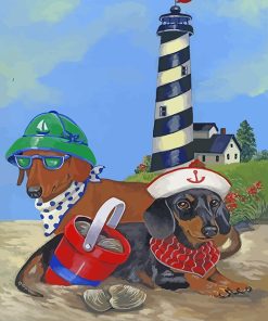 dogs paint by numbers