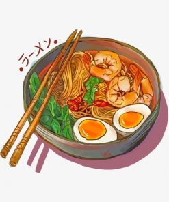 Japanese Ramen paint by numbers
