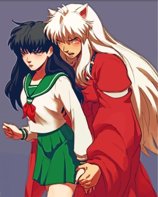 kagome-and-inuyasha-paint-by-numbers