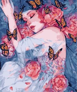 lady-and-butterflies-paint-by-numbers