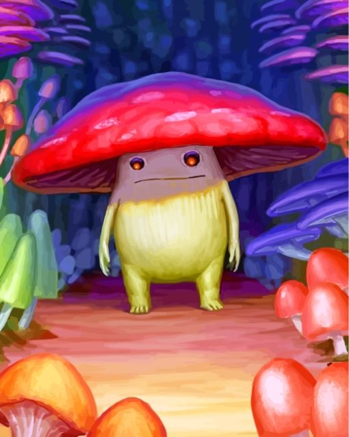 lonely-mushroom-paint-by-numbers