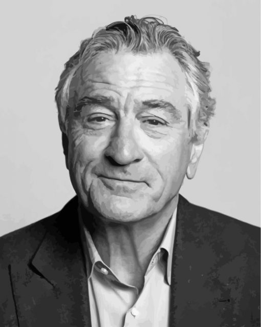 monochrome-robert-de-niro-paint-by-numbers