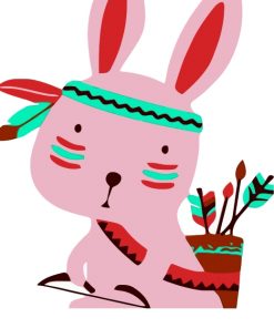 native-bunny-paint-by-numbers