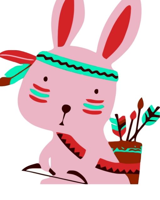 native-bunny-paint-by-numbers