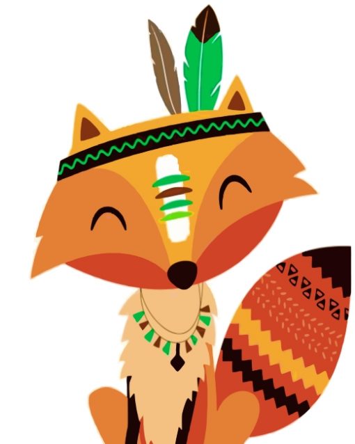 native-fox-paint-by-numbers
