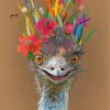 ostrich-and-flowers-paint-by-numbers