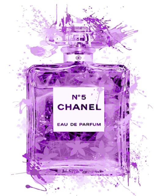 Purple Chanel paint by numbers