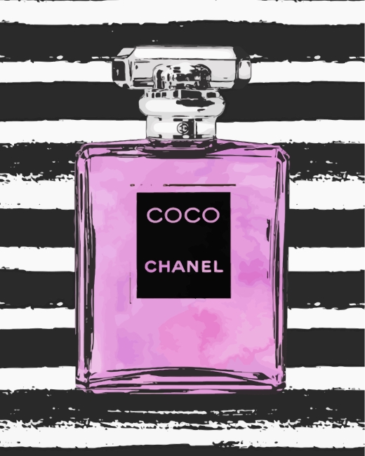 Purple Chanel Perfume - Paint By Number - Num Paint Kit