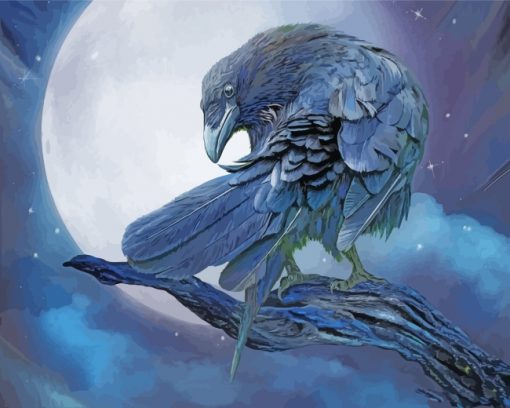 raven-and-the-moon-paint-by-numbers