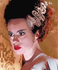 scary-Bride-of-frankenstein-paint-by-numbers
