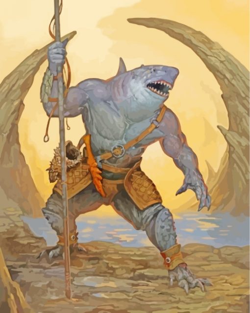 shark-man-paint-by-numbers