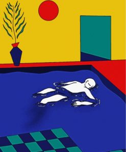 sleeping-in-the-pool-paint-by-numbers