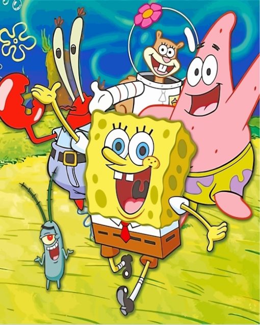 spongebob-family-paint-by-numbers