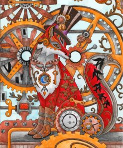 steampunk-fox-paint-by-numbers