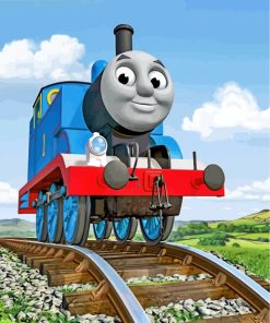 thomas the tank engine-paint-by-numbers