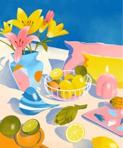 tropical-lemons-still-life-paint-by-numbers