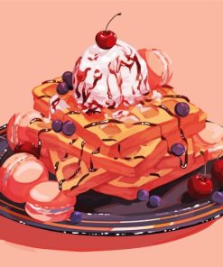 waffle-and-ice-cream-paint-by-numbers