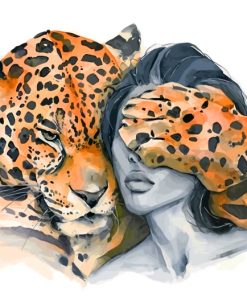 woman-and-tiger-paint-by-numbers