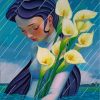 woman-holding-lilies-paint-by-numbers