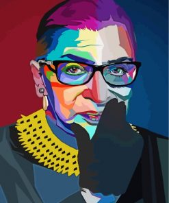 ruth-bader-pop-art-paint-by-numbers