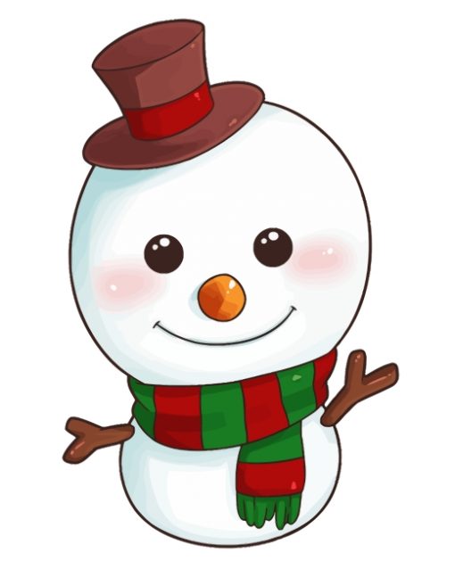 snowman-cute-christmas-paint-by-numbers