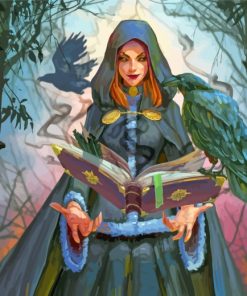 witch-and-crows-paint-by-numbers