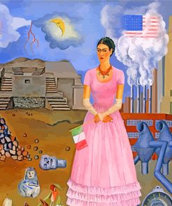 Frida on the border paint by numbers