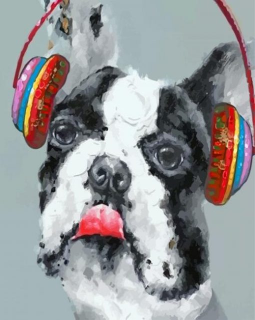 dog-and-headphone-paint-by-number