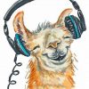 llama-and-headphones-paint-by-number