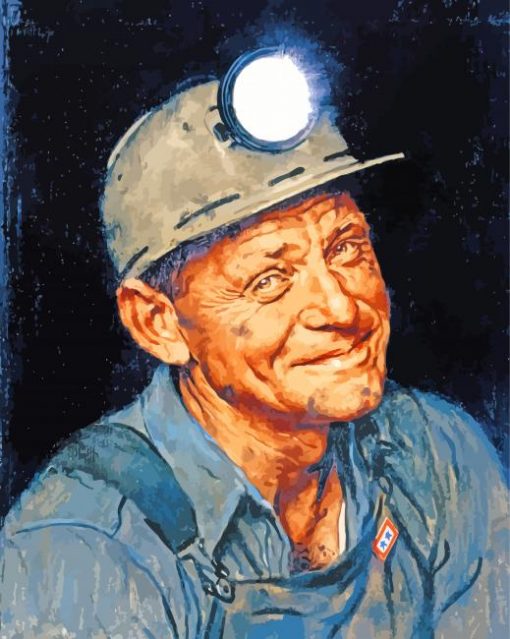 norman-rockwell-coal-miner-paint-by-numbers