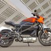 Black And Orange Harley Davidson Motorcycle paint by numbers