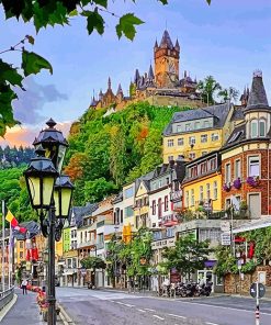Germany Cochem Castle paint by numbers