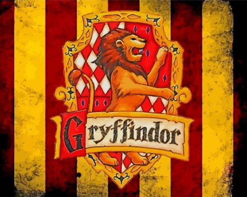 Gryffindor Logo panels paint by numbers