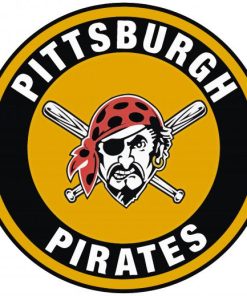 Pittsburg Pirates Logo paint by numbers