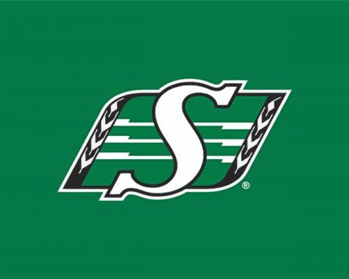 Aesthetic Saskatchewan Roughriders Logo - Paint By Number - Num Paint Kit