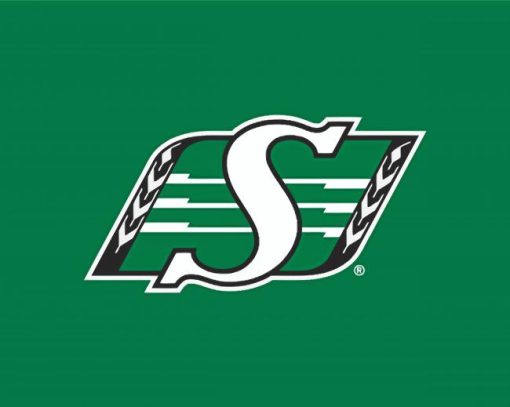 Aesthetic Saskatchewan Roughriders Logo paint by numbers