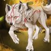 Aesthetic Okami Dog Art Paint by number