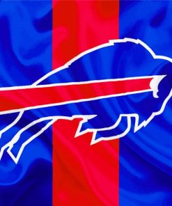Buffalo Bills American Football Logo Paint by numbers